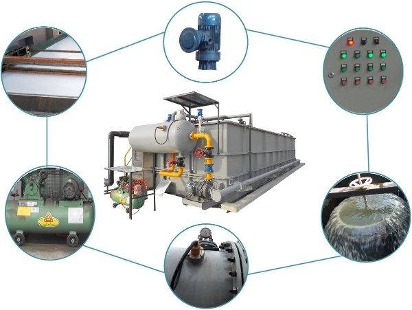 Dyeing Water Treatment Machine Dissolved Air Flotation for Sewage Treatment Plant