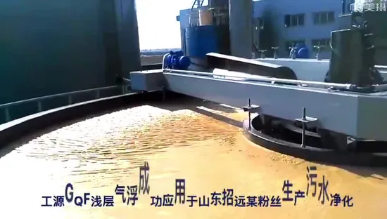 Shallow Circular Dissolved Air Flotation for Aquaculture Fish Farming Wastewater